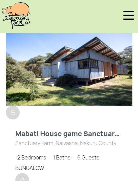 Sanctuary Farm Naivasha Villa Kültér fotó